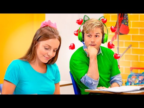 Galactic Cat falls in love with Luna at Intergalactic School