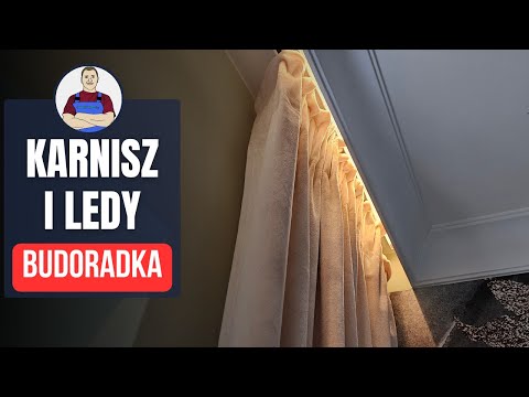 LED lighting above curtains – easy installation of the LED rail and profile