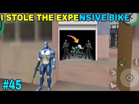 I STOLE THE EXPENSIVE SUPER BIKE |ROPE HERO VICE TOWN 