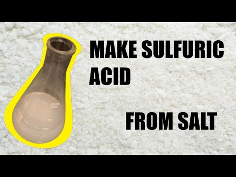 Making sulfuric acid from epsom salt