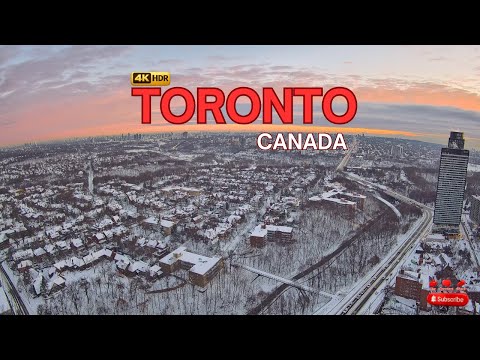TORONTO CANADA WINTER SEASON 🔴 LIVE NOW : City LiveCam East 24/7 4KUHD with lofi music.