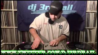 DJ3RDRAIL HIP HOP VINYL MIX NO SERATO TRAKTOR HEARD ON WNUR CHICAGO RADIO ALL LIVE