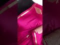 Hot Pink Satin Silk Saree With Zari Weaves