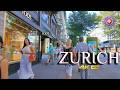 ZURICH SWITZERLAND Walking Tour Around BAHNHOFSTRASSE Lindenhof City Center Currently Stroll