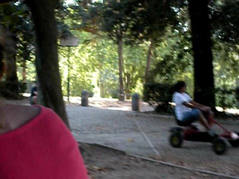 bicycling around villa borghese