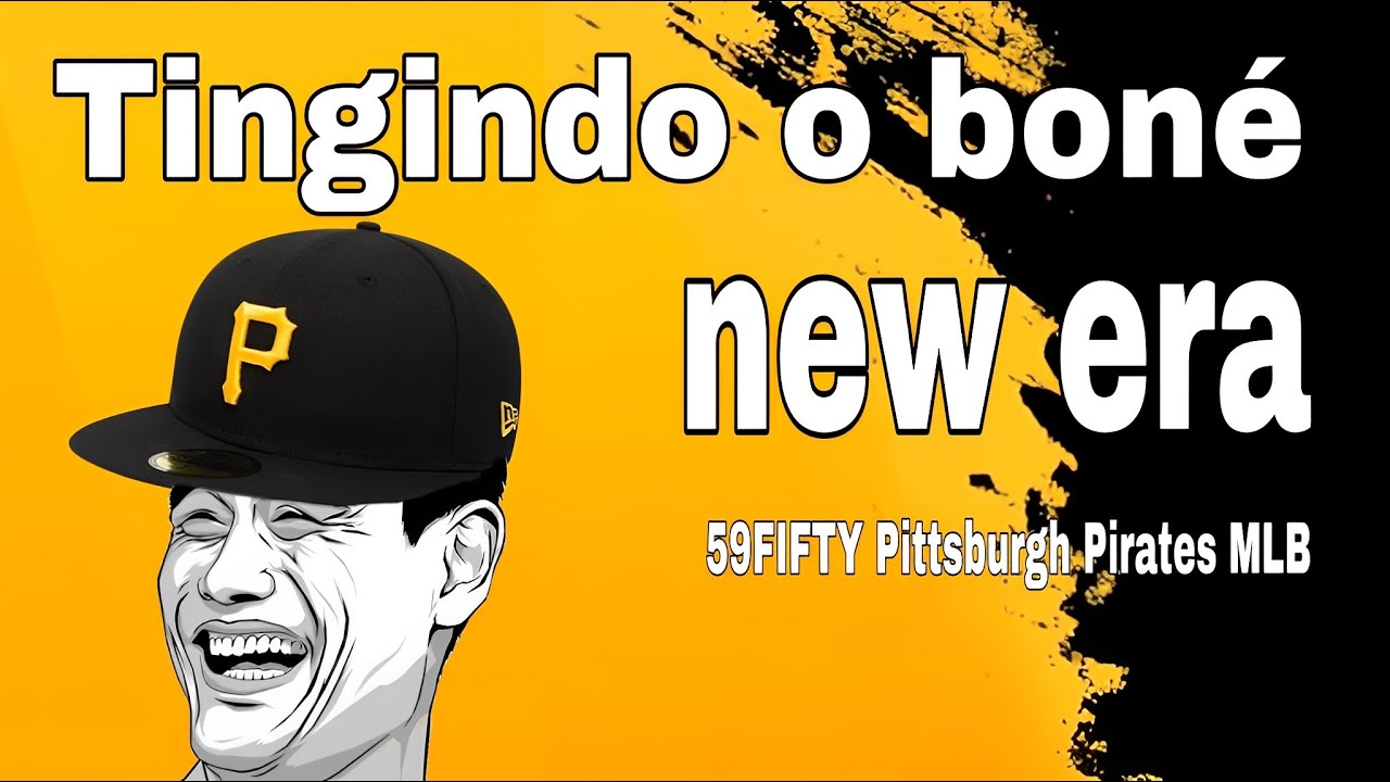TINGINDO BONÉ NEW ERA 59FIFTY PITTSBURGH PIRATES MLB