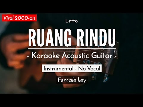 Ruang Rindu (Karaoke Akustik) - Letto (Female Key)