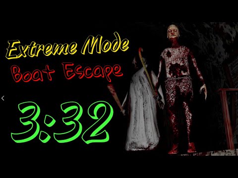 Granny Chapter Two - Extreme Mode Speedrun Boat Escape WORLD RECORD! (3:32)