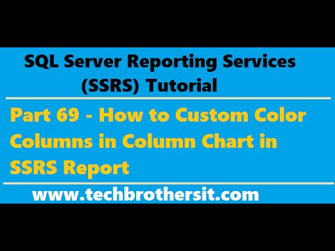 SSRS Tutorial 69 - How to Custom Color Columns in Column Chart in SSRS Report