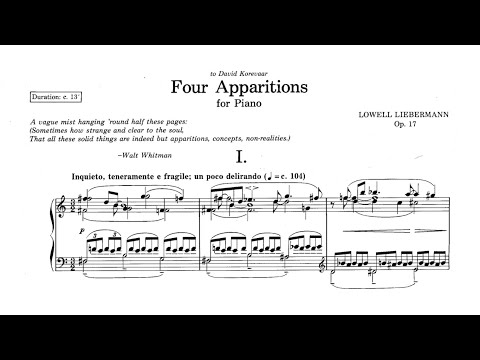 Lowell Liebermann - 4 Apparitions, Op. 17 [with score]