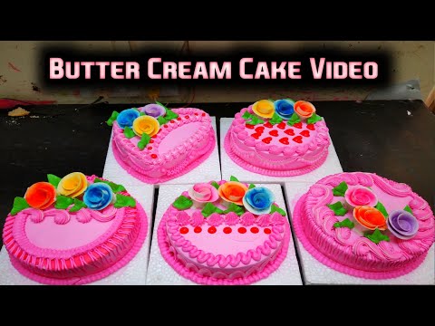 Top 10 !! How To Make || Butter Cream Pink Cake Video Decoration Manking By Top Cake Master