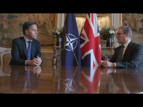 UK prime minister talks with NATO chief in Paris | AFP