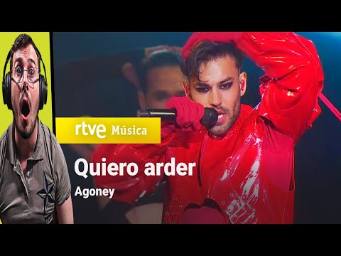 Italiano reacciona a Agoney – “Quiero arder” | Benidorm Fest 2023 | Primera Semifinal