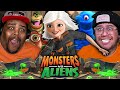 We Watched MONSTERS VS ALIENS For The First Time