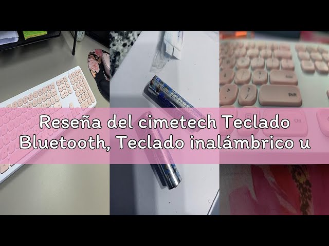 Vídeo relacionado con cimetech Teclado Bluetooth, Teclado inalámbrico ultradelgado Español Diseño silencioso y portátil con batería Recargable integrada para iOS, Mac, iPad, Windows y Sistemas operativos Superiores
