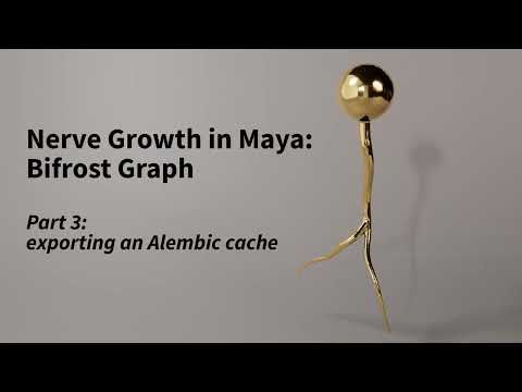 Growing Nerve cell in Maya using Bifrost Graph - part 3 of 3