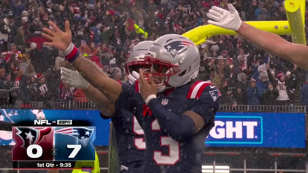 4TH DOWN TOUCHDOWN 😤 Drake Maye finds Pop Douglas to put Patriots on board first 💪 | NFL on ESPN
