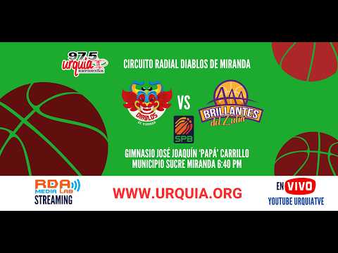En Vivo Diablos de Miranda Vs Brillantes del Zulia - Súper Liga Profesional Baloncesto