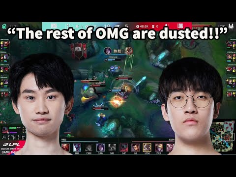 LNG Tarzan Experiences Chaotic Team Fights Against OMG In The LPL!!