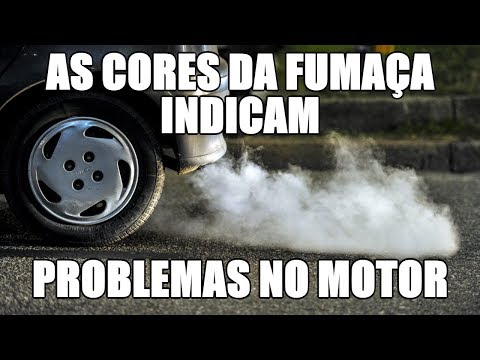As cores da fumaça indicam problemas no motor