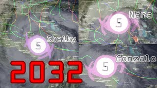 2032 Atlantic Hurricane Season Animation