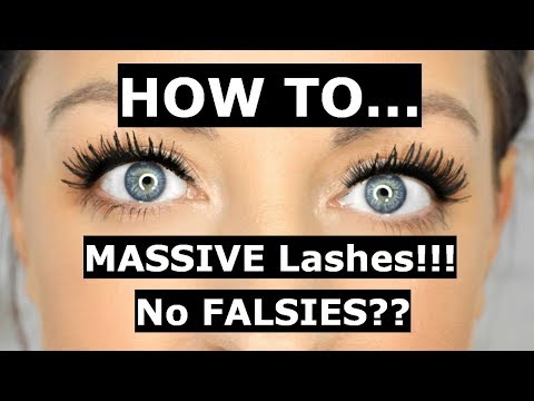 How I get HUGE lashes without using falsies! | Biggest lashes EVER! Video