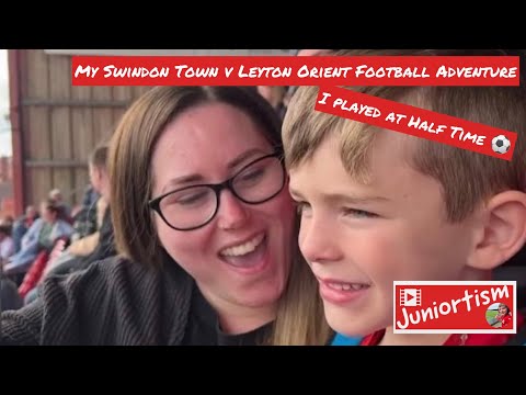 Juniortism - My Swindon Town v Leyton Orient Football Adventure - I played at Half Time ⚽️