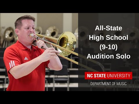 2022/23 NCBA All-State Honor Band High School (9/10) Solo: Trombone