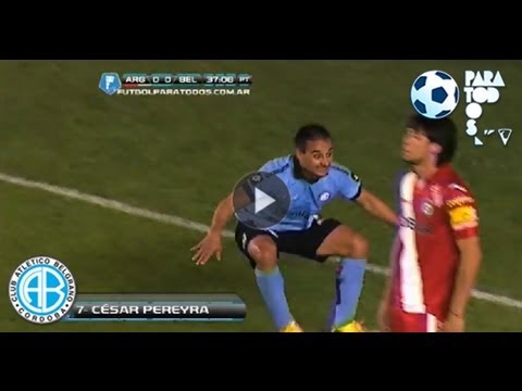 Gol Pereyra. Argentinos 0 Belgrano 1. Torneo Inicial 2013. Fecha 10. Fútbol Para Todos.