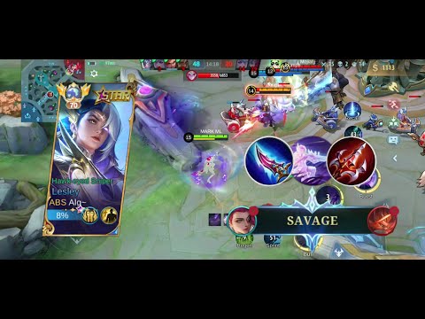 THE ONE SHOT/LESLEY BUILD AND EMBLEM MANIAC/MOBILE LEGENDS 20 kills!!!