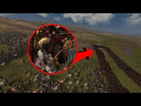 1000 SPARTANS VS 6000 PERSIANS EPIC BATTLE - TOTAL WAR: ROME II