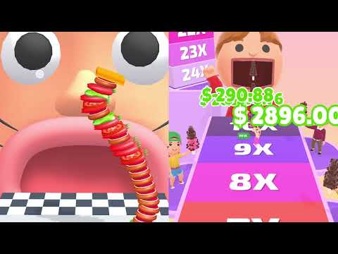 Sandwich Runner Vs Popsicle Stack - Gameplay Walkthrough Android IOS- All Level Max Tiktok🌻🧿🌺🌈