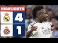 REAL MADRID 4 1 RCD ESPANYOL HIGHLIGHTS LALIGA EA SPORTS