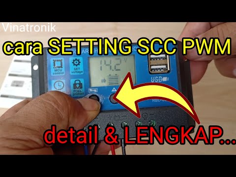 Cara SETING  SCC PWM SOLAR home sistem