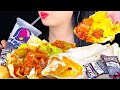 ASMR SPICY CHEESY ROLLUPS NACHOS Crunchy Soft Eating Sounds Taco Bell MUKBANG ASMR Phan