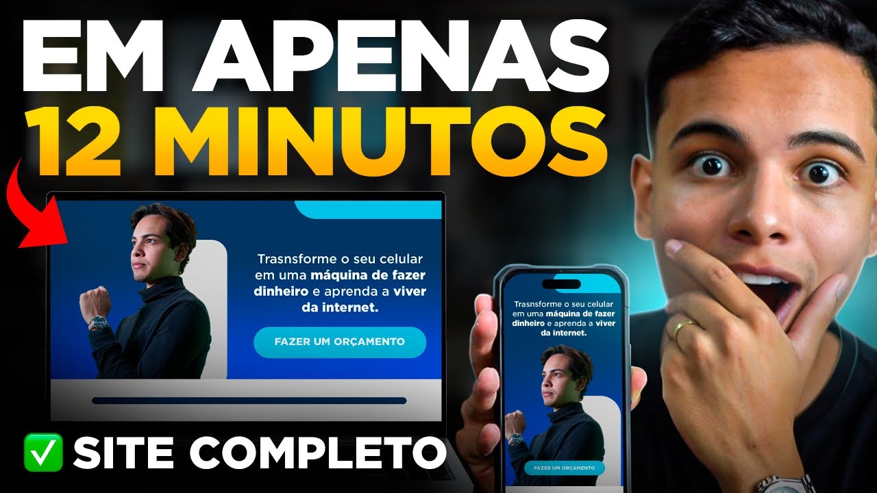 COMO CRIAR UM SITE DO ZERO EM 12 MINUTOS - Passo a Passo Completo 2025 (Site Profissional)