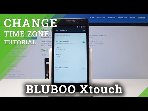 BLUBOO Xtouch How to Set Up Date / Time Zone