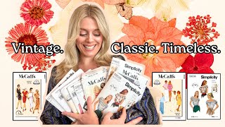 11 *Vintage*, Everyday Classic Style, Easy-to-Sew Big 4 Patterns #bigfour #vintagepatterns #sewing