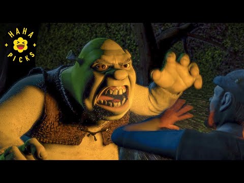 Shrek Scares the Knights out of the Swamp | Shrek