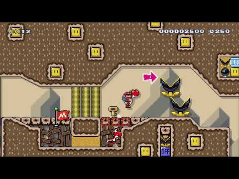 1-2: King Boboboomboom's Cavern by Jeffie - Super Mario Maker 2 - No Commentary 1bw