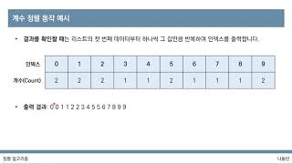 [이것이 코딩 테스트다 with Python] 24강 계수 정렬