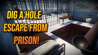 We have to DIG OUT OF PRISON and not get CAUGHT  | Prison Escape Simulator: Dig Out