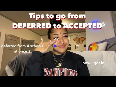 What to do When You're Deferred | 5 Tips to Get Accepted