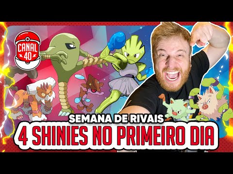 PEGUEI O SHINY MAIS RARO DO EVENTO | 4 SHINIES SÓ HOJE - Pokémon GO