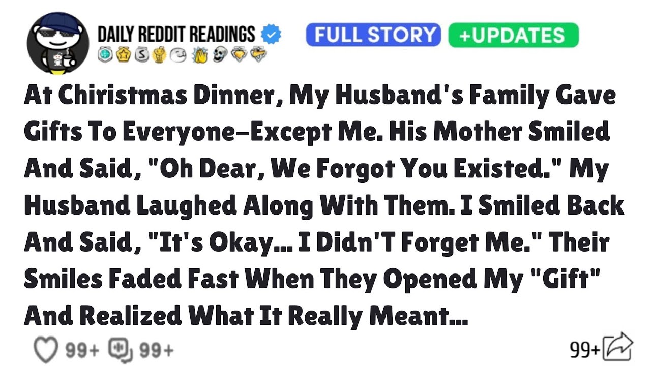 At Christmas Dinner, My Husband's Family Gave Gifts To Everyone-Except Me. His Mother Smiled