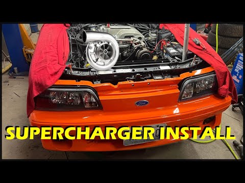 Foxbody Mustang GT 5.0L Paxton / Vortech Supercharger Kit install - Part 1