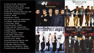 Download lagu Westlife, Backstreet Boys, NSYNC, MLTR Greatest Hits Playlist Full album 2021 - Best of NSYNC mp3