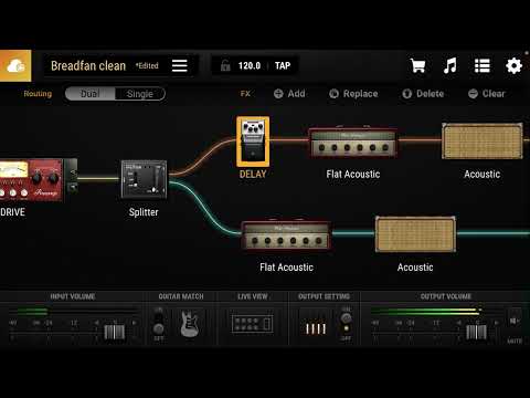 Metallica BREADFAN clean guitar tone demo using Bias FX 2 mobile