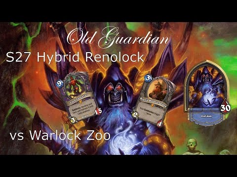 Hearthstone Standard S27 Hybrid Renolock vs Warlock Zoo - Fighting the swarm