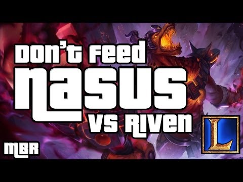 Infernal Nasus Vs Riven Top Lane - Season 4 League of Legends Gameplay - HD